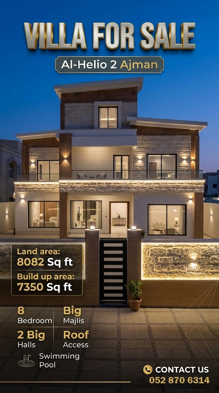 8 Bedroom Villa for Sale in Al Helio 2, Ajman 1